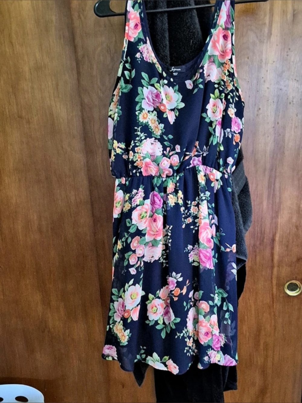 Soprano Floral Mini Dress in Blue & Pink